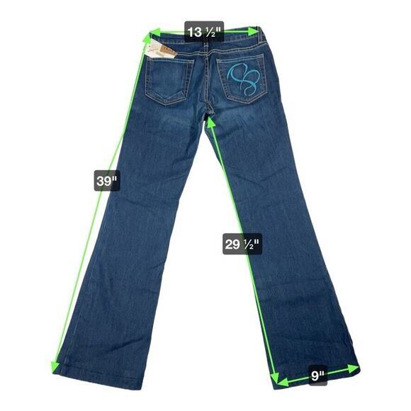 Blujeanious Women's Embroidered Flare Jeans Blue Size 26 Denim Casual - Picture 5 of 5